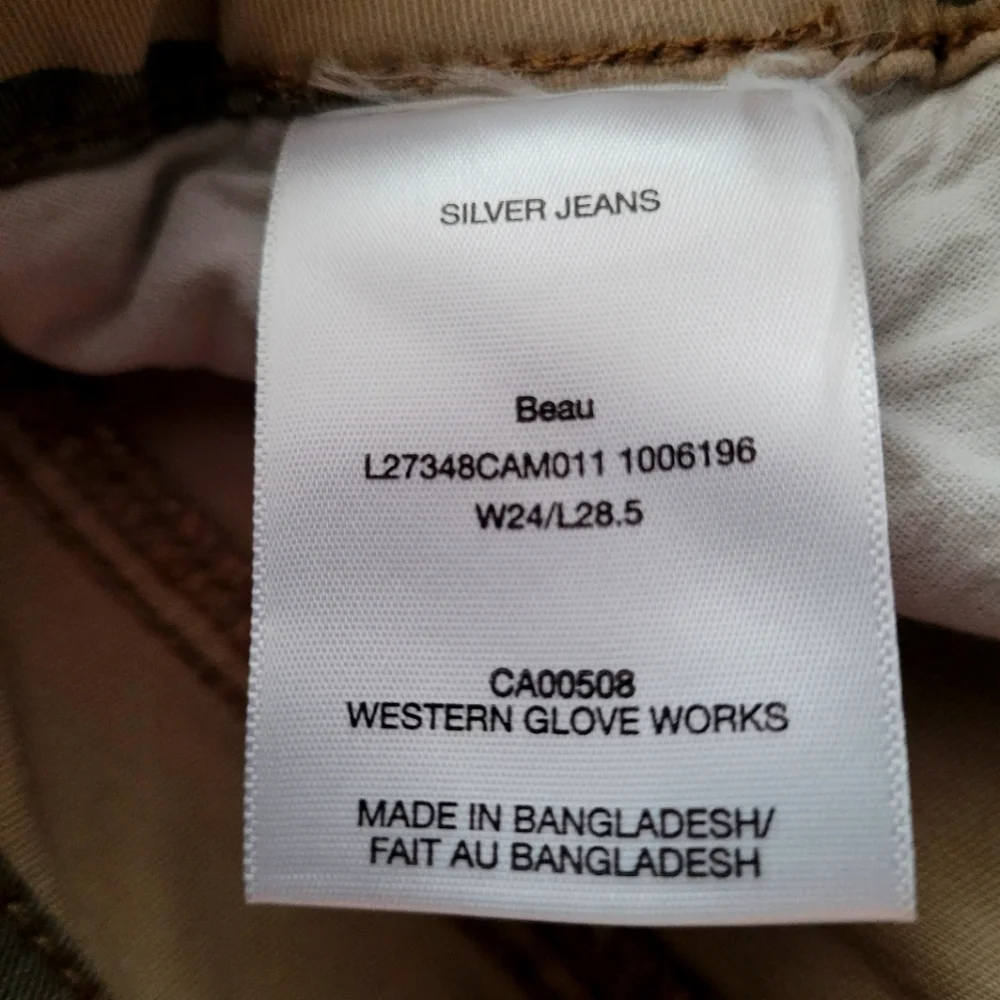 Silver Jeans Camo Beau W24/28.5 - Picture 4 of 4